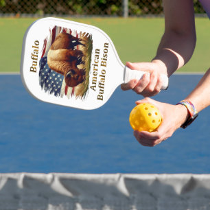 Buffel voor de Amerikaanse vlag Pickleball Paddle