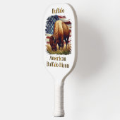 Buffel voor de Amerikaanse vlag Pickleball Paddle (Links)