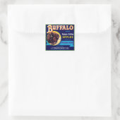 Buffelappels Vierkante Sticker (Tas)