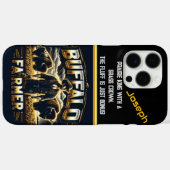 Buffelboer met kudde bij zonsondergang Case-Mate iPhone case (Achterkant (horizontaal))
