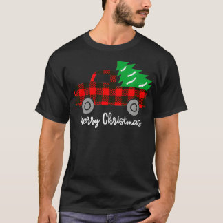 Buffelgarnaal kerstboom - Red Truck Premium (2) T-shirt