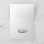 Buffelgebluste kerst en nieuw jaar kaart (Binnen)