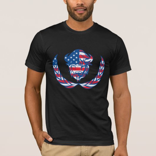 buffelkopvlag t-shirt (Voorkant)
