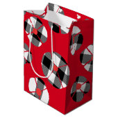 Buffellakventiel op rood medium cadeauzakje (Achterkant Gekanteld)