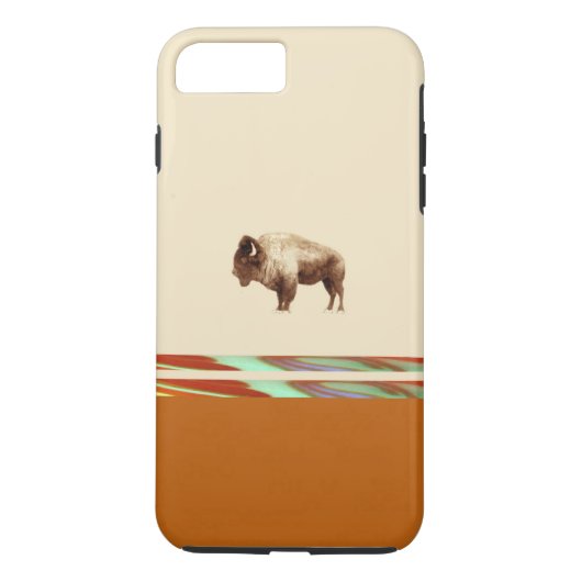 Buffelmodel en standaard Amerikaans ontwerp Case-Mate iPhone Case (Achterkant)