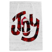 Buffelpootwieg op gewitwasd hout medium cadeauzakje (Voorkant)