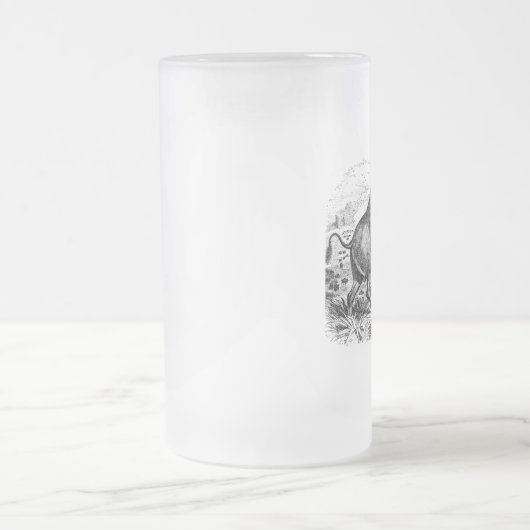 buffelretrospectie van het biondier matglas bierpul (Center)