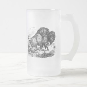 buffelretrospectie van het biondier matglas bierpul