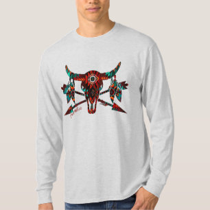 Buffelschedel en pijlen T-shirt