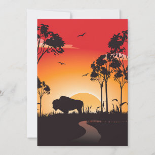 Buffelsilhouet Kaart