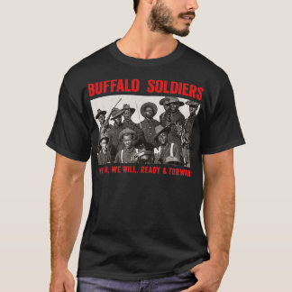 Buffelsoldaten 9e en 10e Cavalry African Amer T-shirt