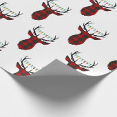 Buffelstaartdeerpapier met gebundelde kersttas cadeaupapier (Hoek)