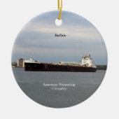 Buffelversiering Keramisch Ornament (Voorkant)