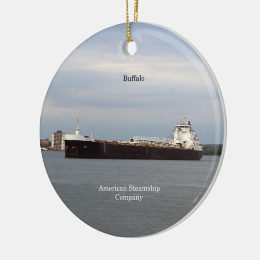 Buffelversiering Keramisch Ornament (Links)