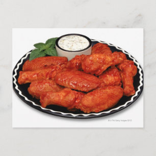 Buffelvleugels met blauwe kaas briefkaart