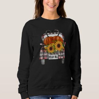 Buffelwagen met zonnebloempjes Hallo Herfst Fal Trui