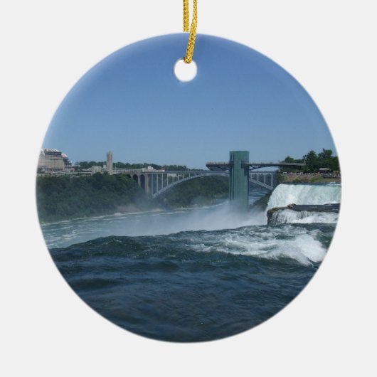 Buffelzijde van Niagara-Herfsten Keramisch Ornament (Voorkant)