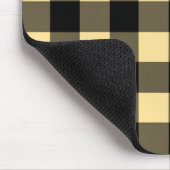 Buffelzwart en geel muismat (Hoek)