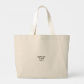 Buffer Zone Only Minimalist Jumbo Tote Bag (Achterkant)