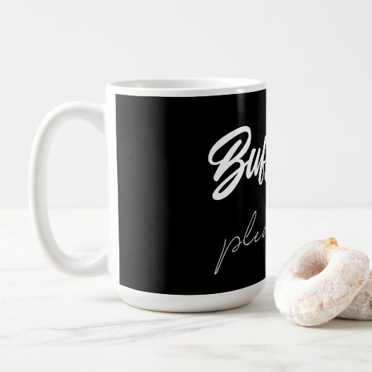 Buffering....even geduld aub  koffiemok (Met donut)