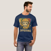 Buffering Sheep Glitch Art T-shirt (Voorkant volledig)