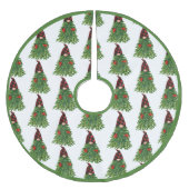 Bufferkoortsfeestdag met kerstbomen  kerstboom rok (Voorkant)