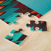 Bufferschedel en pijlen Jigzaag Puzzle Legpuzzel (Zijkant)