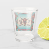 Bufferschedel en pijlen, warm glas (Achterkant)