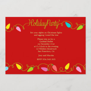 Buffet de fêtes de Noël Invitations