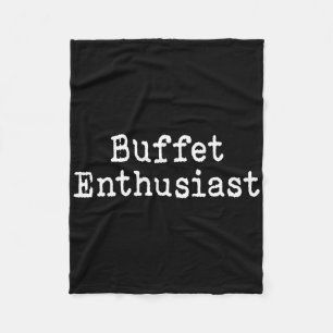 Buffet enthousiast grappige voedsel liefhebber cru fleece deken