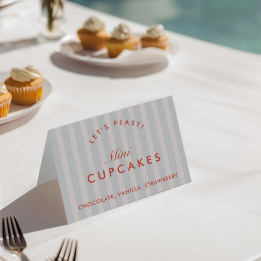 Buffet Kaart Blauw & Rood Bachelorette