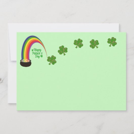 Buffington's St. Patrick's Day Flat Kaart - Cat (Achterkant)