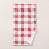 Buffle blanc rouge glam plaqué (Serviette à main)