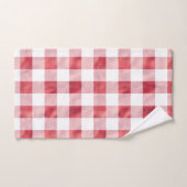 Buffle blanc rouge glam plaqué (Serviette à main)