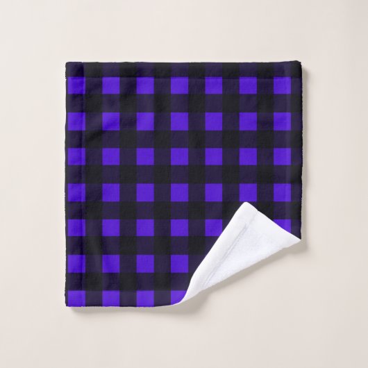 Buffle Bleu Grande Plaid (Gant de toilette)