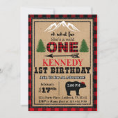 Buffle de la fille noire rouge Plaid Invitation d' (Devant)