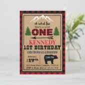 Buffle de la fille noire rouge Plaid Invitation d' (Debout devant)