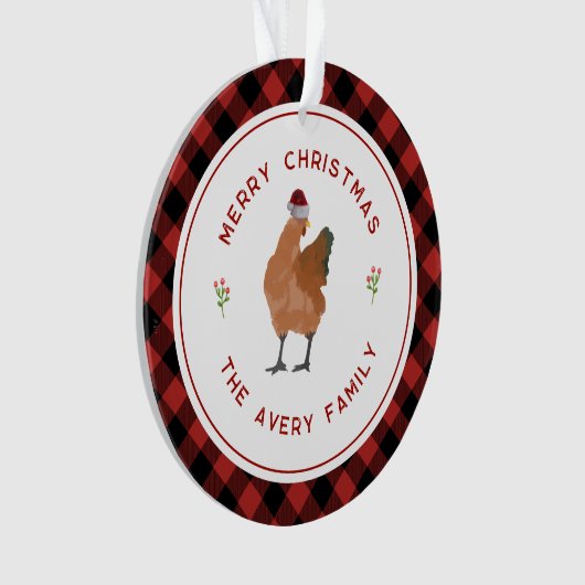 Buffle de Noël de poulet jeté (devant)