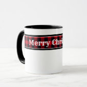 Buffle de Noël Plaid Coffee Mug (Devant gauche)