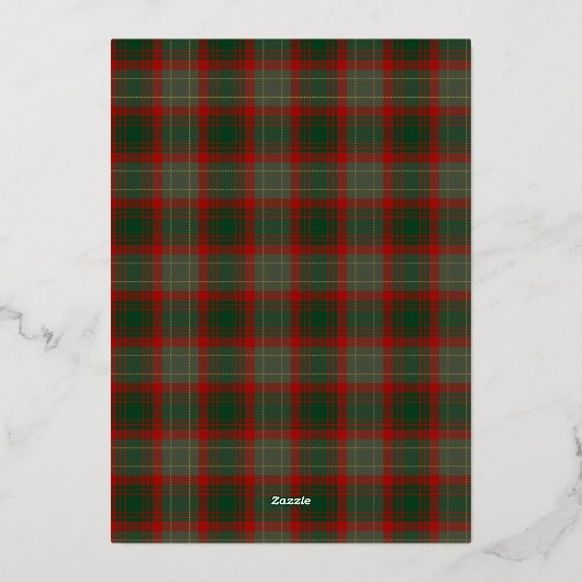 Buffle de vacances en or simple Plaid Noël (Verso)