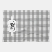 Buffle gris Plaid Farm Pig Serviette de cuisine (Horizontal)