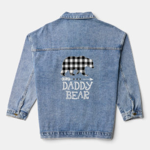 Buffle noir et blanc Plaid papa Ours Noël