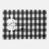 Buffle noir Plaid Farm Picken Serviette de cuisine (Horizontal)