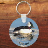 Bufflehead Duck Keychain (Achterkant)
