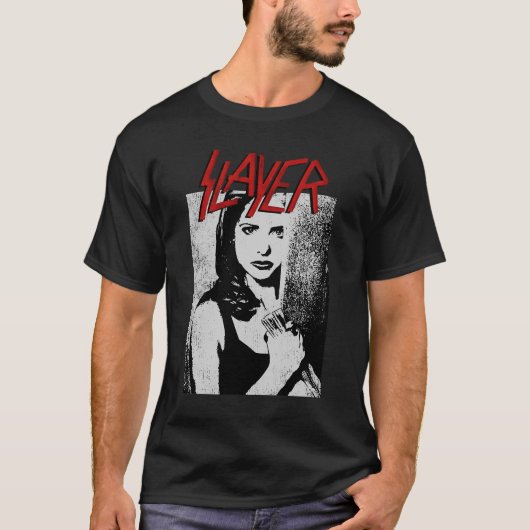 Buffy de vampierdoder Sarah Michelle Gellar T-shirt (Voorkant)