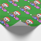 Buffy kerstversiering cadeaupapier (Hoek)