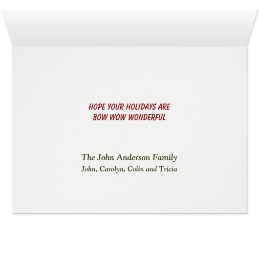 Bufle Cocker Spaniel Chien Christmas Sleigh Card (Intérieur Horizontal (Bas))