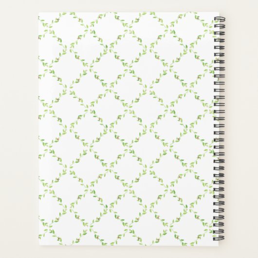 Bufs roses sur Mariage Ivy vert (Dos)