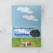 Bug & Basset sur la carte d'anniversaire amusante  (Intérieur)