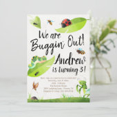 Bug Birthday Invitation - We zijn uit de buik! Kaart (Staand voorkant)